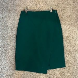 White House Black Market Green Skirt Size 2
